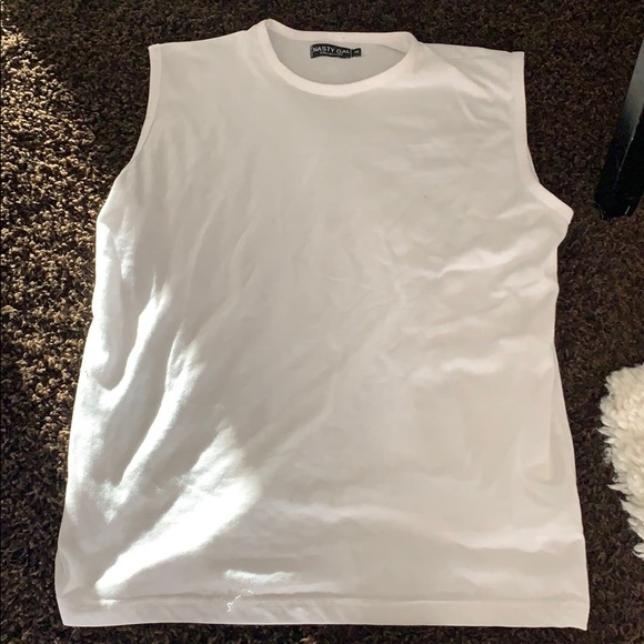 White Part of the Crew Neck Tank Top - Picture 2 of 2
